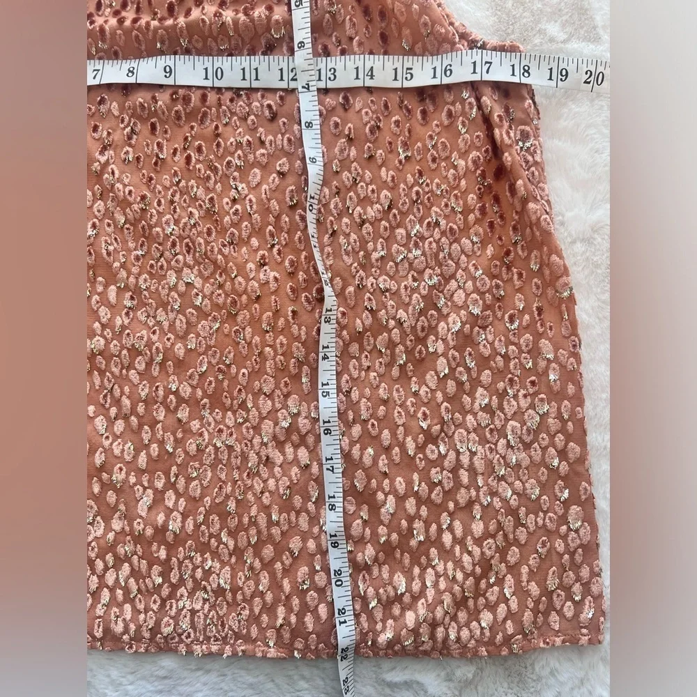 A.L.C. Kinsa Metallic Halter Animal Print Top size 4